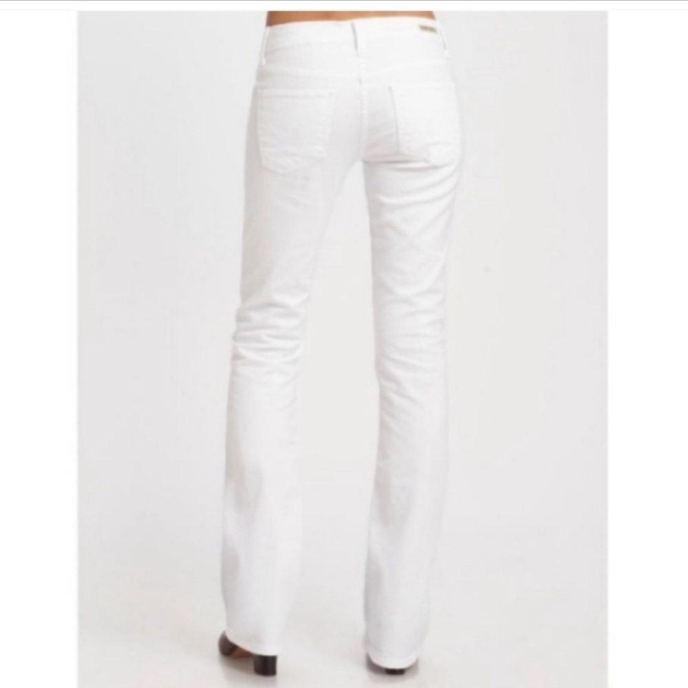 Citizen of Humanity Kelly White Low Waist Bootcut Jeans